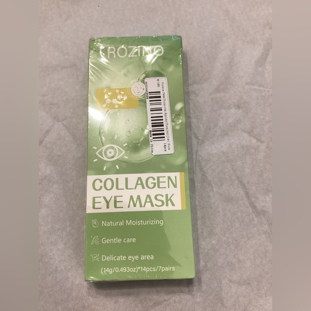 Collagen Eye Mask - Green | Rozino Hydrating Eye Patches